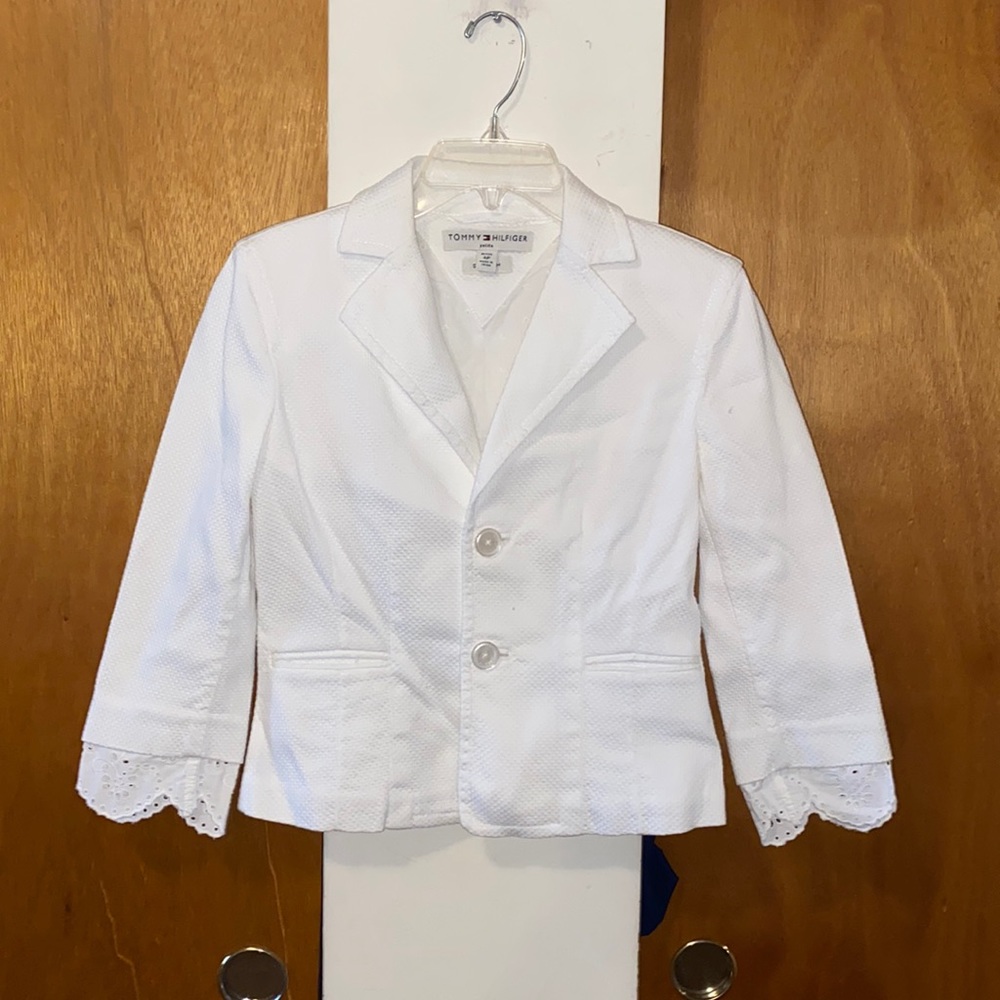🤍EUC Worn Once Tommy Hilfiger Petite Cotton Stretch Blazer